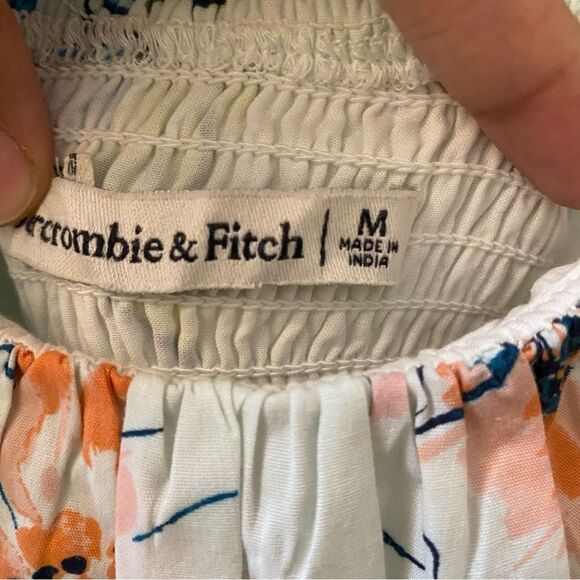 Abercrombie & Fitch Floral Mini Dress - White, Blue, Orange, Green - Picture 7 of 8